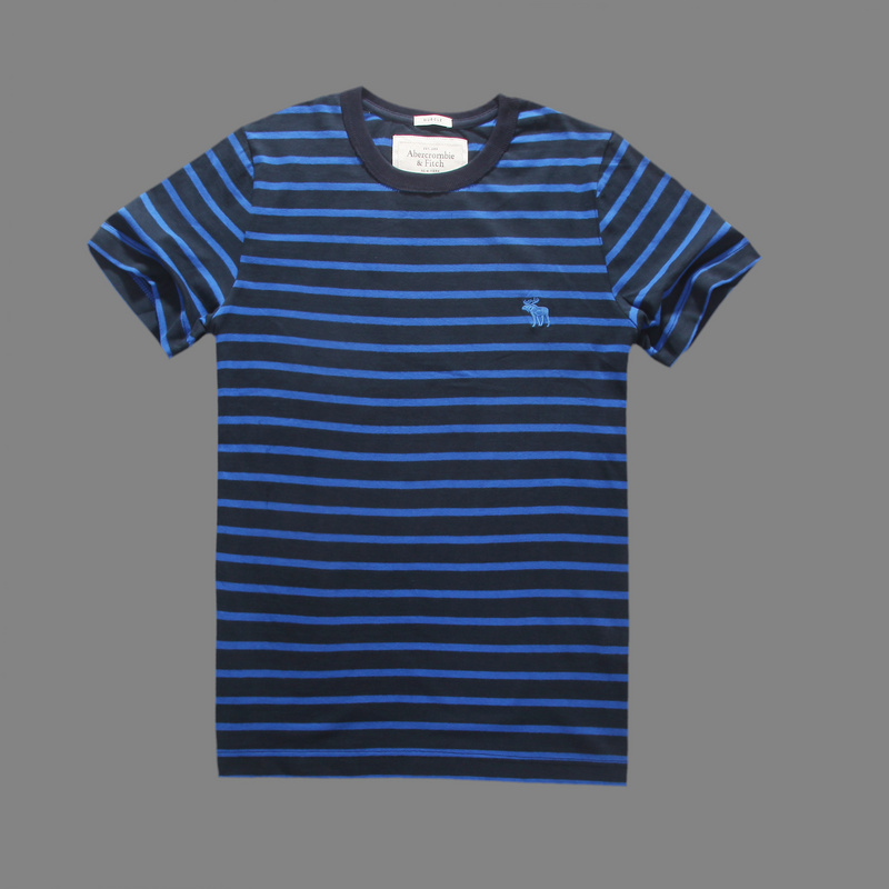 Abercrombie Fitch Hombres De Cuello Redondo Gaza Corto Remera AF5733